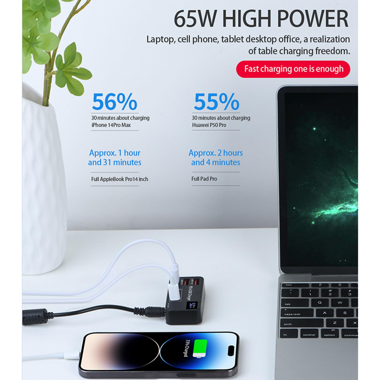 Adattatore da viaggio universale USB a ricarica rapida da 60 W nero PD45W Mini caricatore multifunzione per telefono cellulare portatile,A