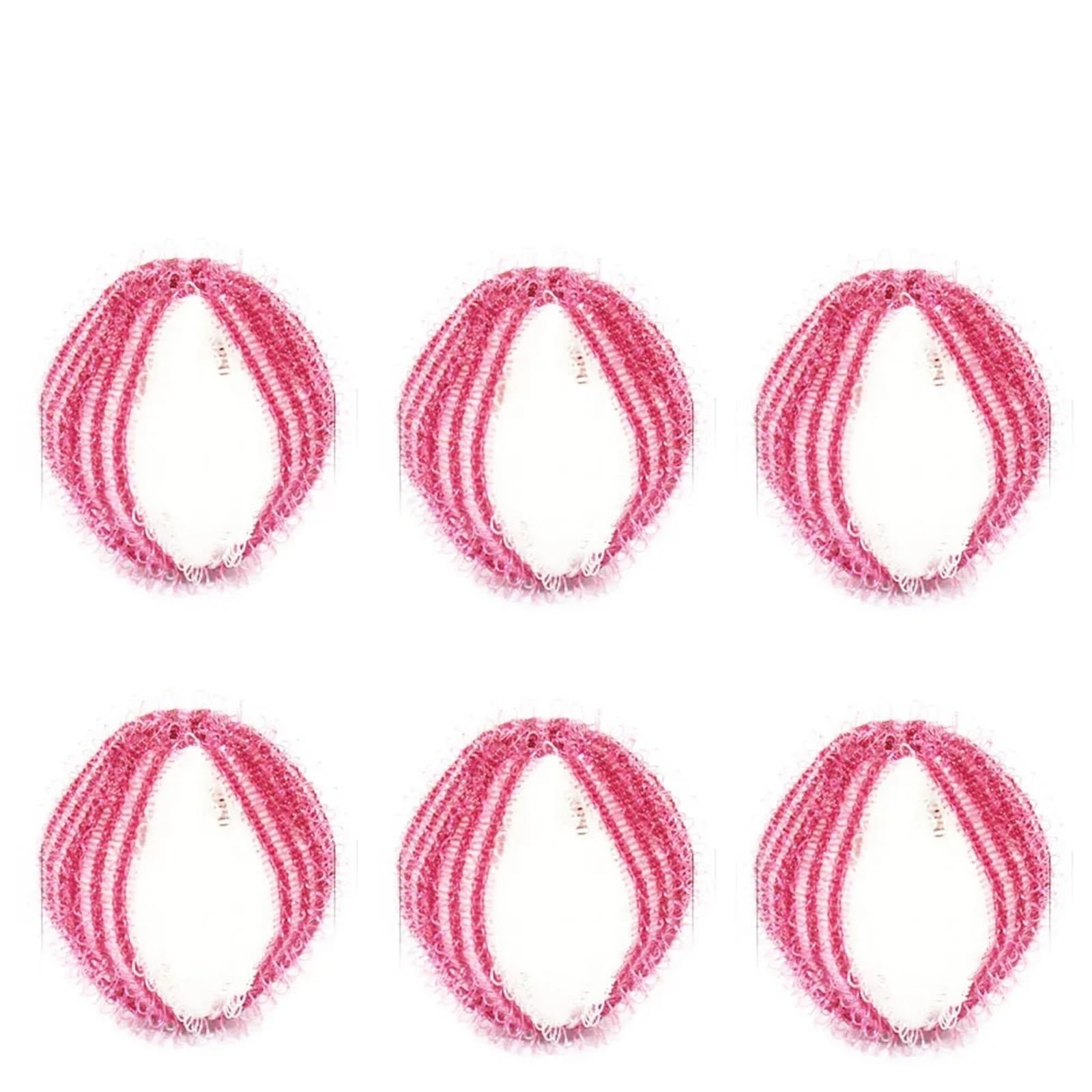 Tumble Dryer Balls, 6pcs Reusable Nylon Laundry Dryer Balls Hair r Catcher Lint Multicolor(Red White)