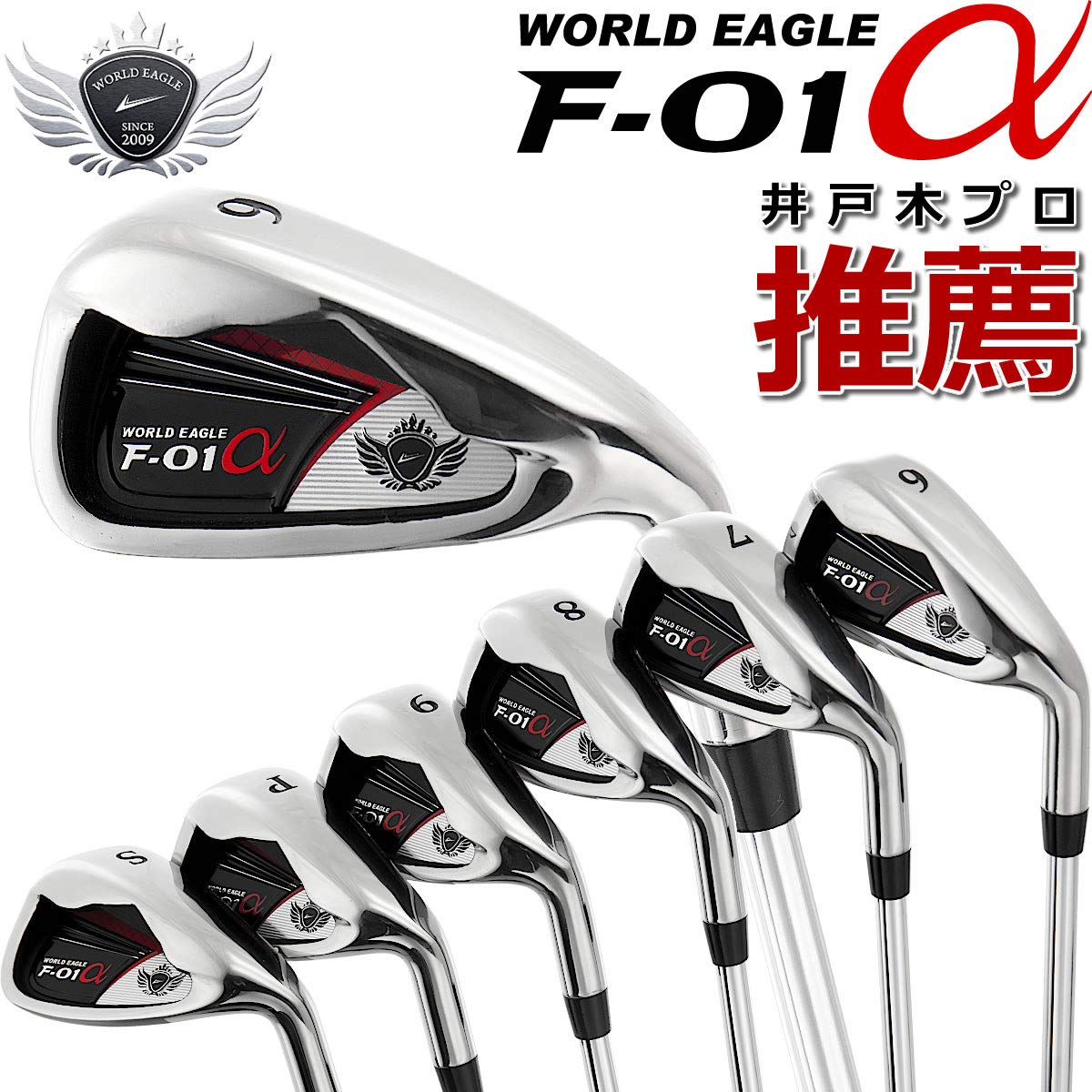 Amazon.co.jp: WORLD EAGLE F-01α アイアン6本セット カブキ