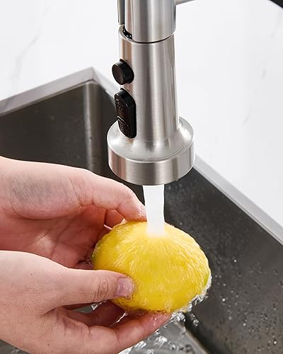 Miniatura 2 de J-HVA Cabezal Rociador de Grifo de Cocina Desplegable Pieza de Repuesto, Boquilla de Repuesto de Rociador de Fregadero Extraíble de 3 Funciones con