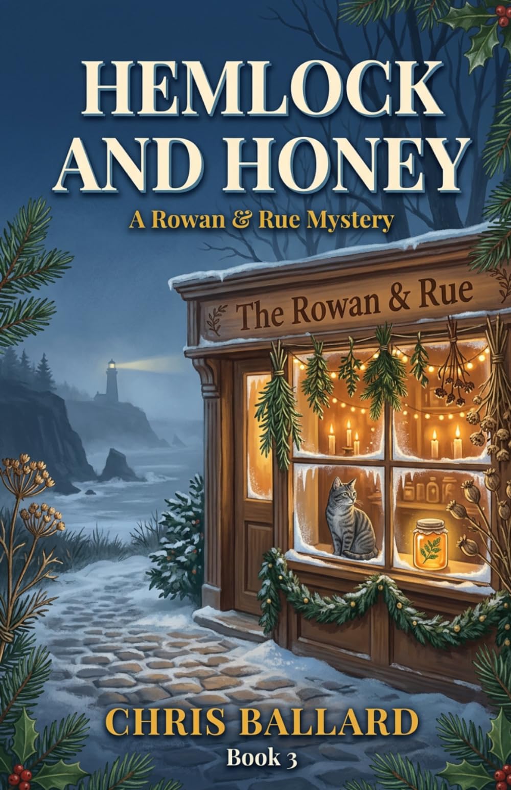 Hemlock and Honey: A Paranormal Cozy Mystery (The Rowan & Rue Mysteries)