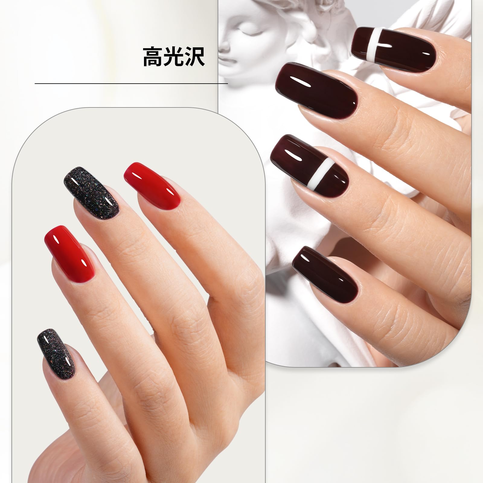 Amazon | TOMICCA ジェルネイル トップコート ベースコート 8ml 2点