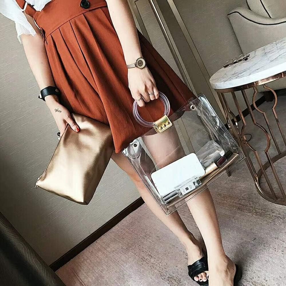 Model Worker 10PCS Round Handles Replacement for Handmade Bag Handbags Purse Handles (Transparent) - Image 2