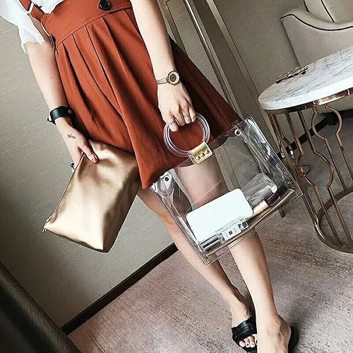 Miniatura 5 de Model Worker - 10 asas redondas de repuesto para bolso de mano transparente 10pcs Round 4-1/4", 8pcs Round 5-5/8"