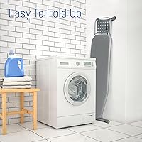 Vista 6 de Tabla de Planchar de Tamaño Completo, BlissBoard 43"x13" Tabla de Hierro Robusta y de Alta Resistencia con Soporte para Plancha, Funda Resistente al