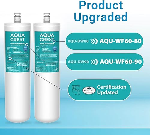 Miniatura 2 de AQUA CREST DW8090 - Filtro de agua para debajo del fregadero, repuesto para Aqua-Pure AP-DW8090, AP-DWS1000, Kohler K-201-NA, Kohler K-202-NA