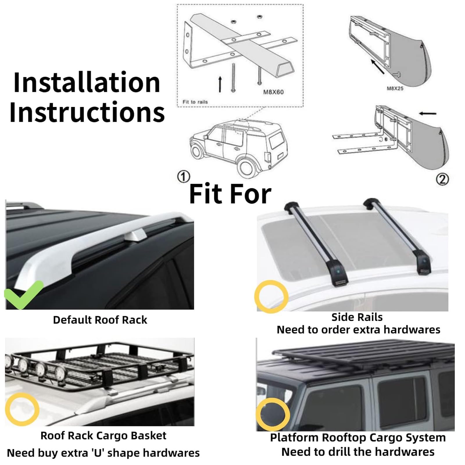 Auto Markise 200 x 250 cm, Ausziehbare Dachgepäckträger Markise, UV50+, PU 2000 Mm Wasserdicht, für Camping, PKW, SUV, LKW und Transporter(200x250cm)