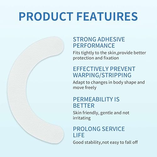 Miniatura 3 de 40 tiras de barrera para ostomía, tiras de barrera cutánea para bolsas de colostomía, tiras de barrera cutánea sin látex, extensores de ostomía