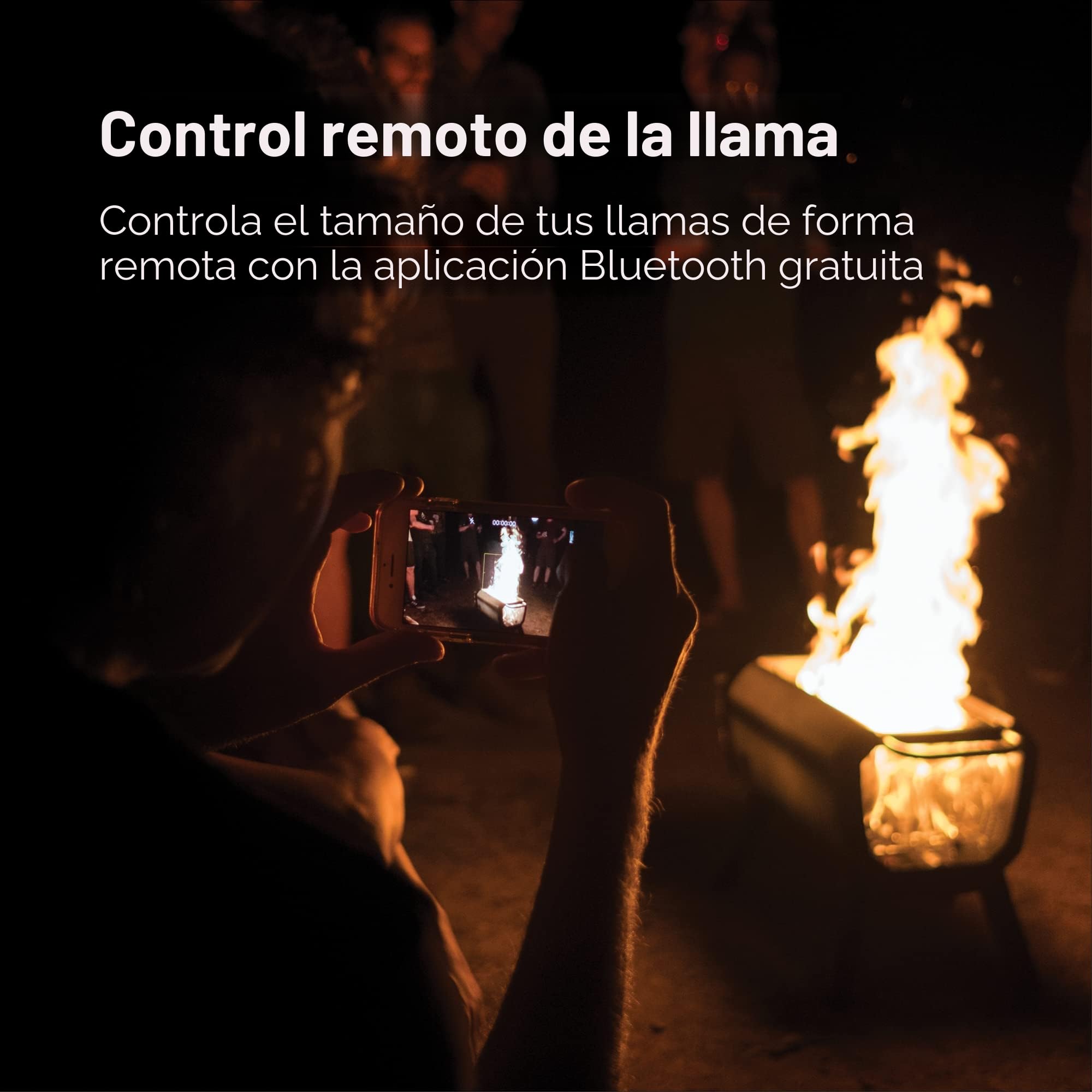 BioLite FirePit+ - Parrilla y Hoguera sin Humo para Exteriores, rectangular, negro