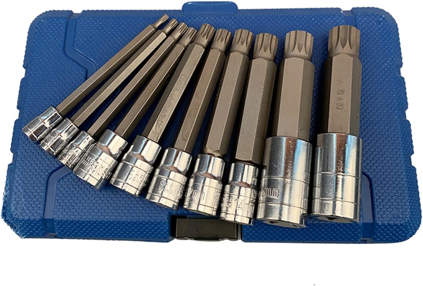 Hardware Milling Cutter 10 Pieces Of Drill Bit Sleeve Pressure Batch Sleeve M Type Combination Set 1/4 3/8 1/2 Professional Tools For Machine Repair And Auto Repair
