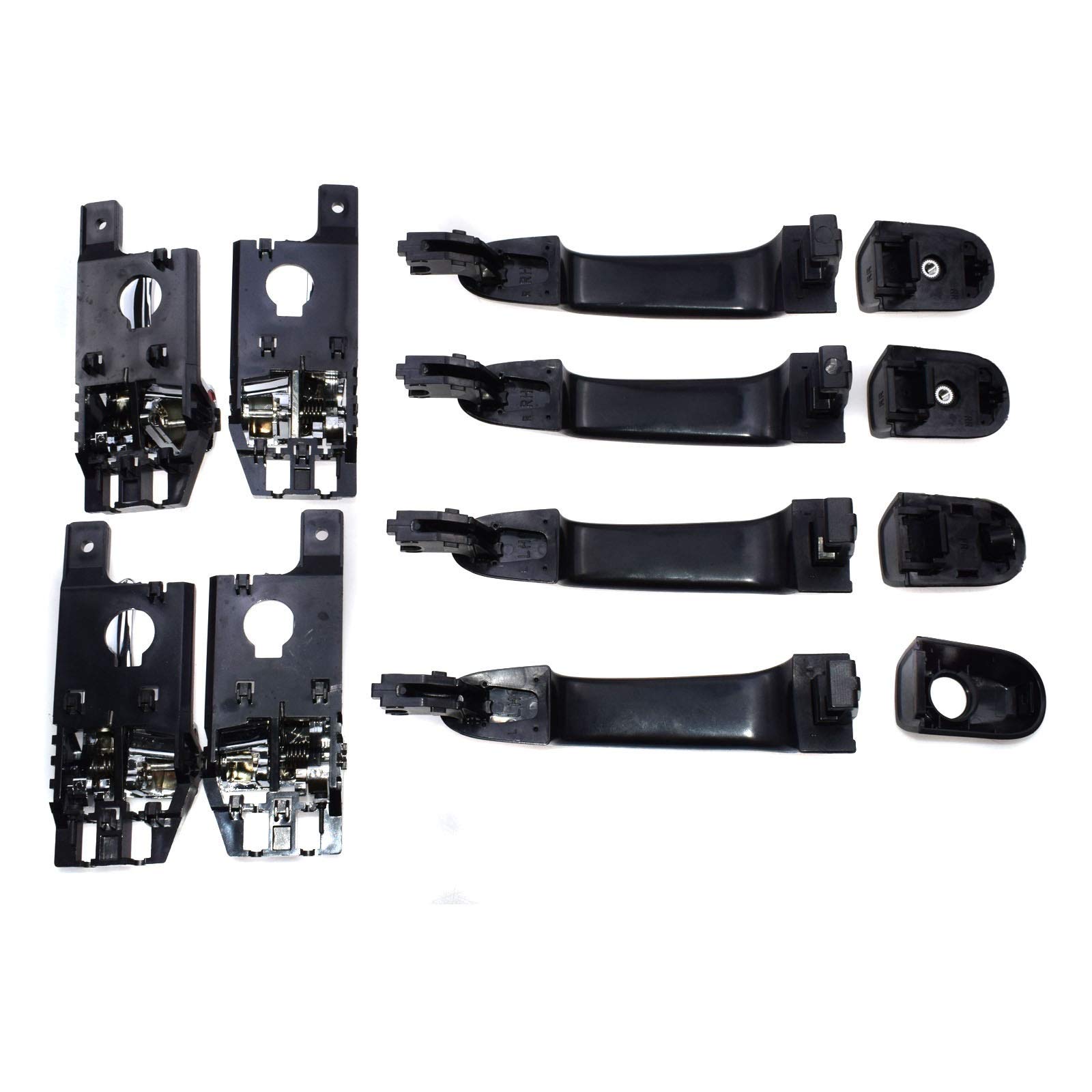 8 sztuk zestaw klamek do drzwi wewnętrznych z przodu tyłu lewego prawego, dla Kia, Sportage 2005-2010 826511F000 836611F000 826101F010
