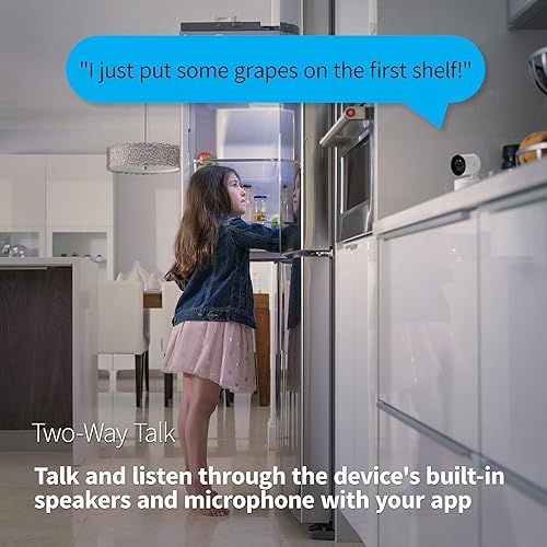 Miniatura 5 de Cámara inteligente inalámbrica con detección de movimiento para interiores, para mascotas, bebés y niñera Cam - Cobertura de 360 grados con cámara