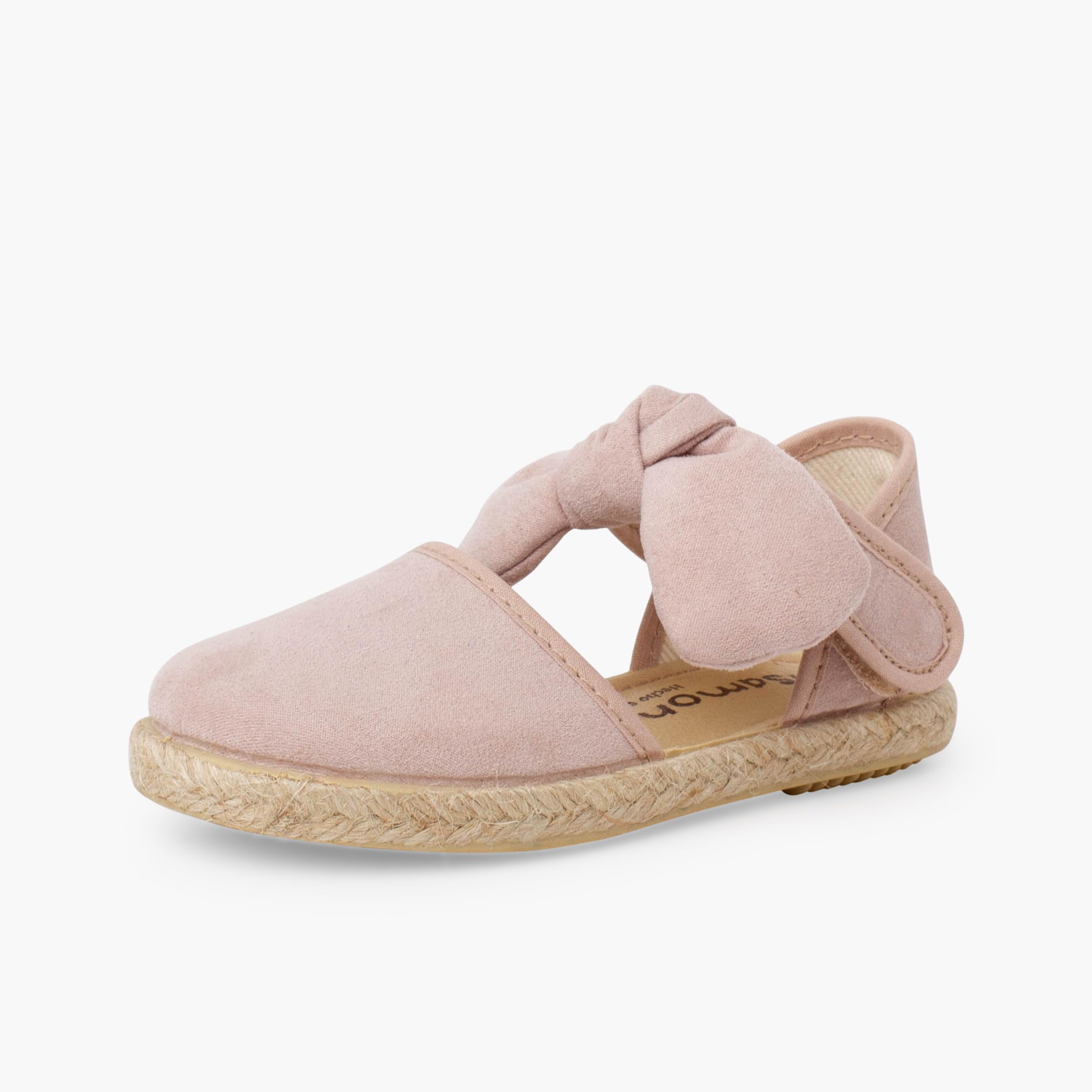 Pisamonas Espadrillas Bambina Fiocco Effetto Camoscio