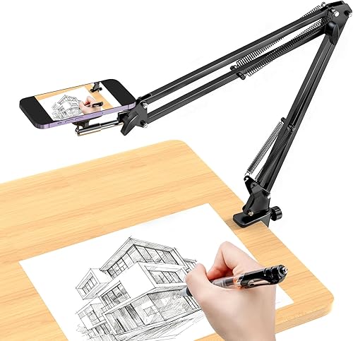 VRIG Soporte de teléfono superior con Magsafe, soporte articulado para teléfono celular para escritorio, soporte para teléfono celular para