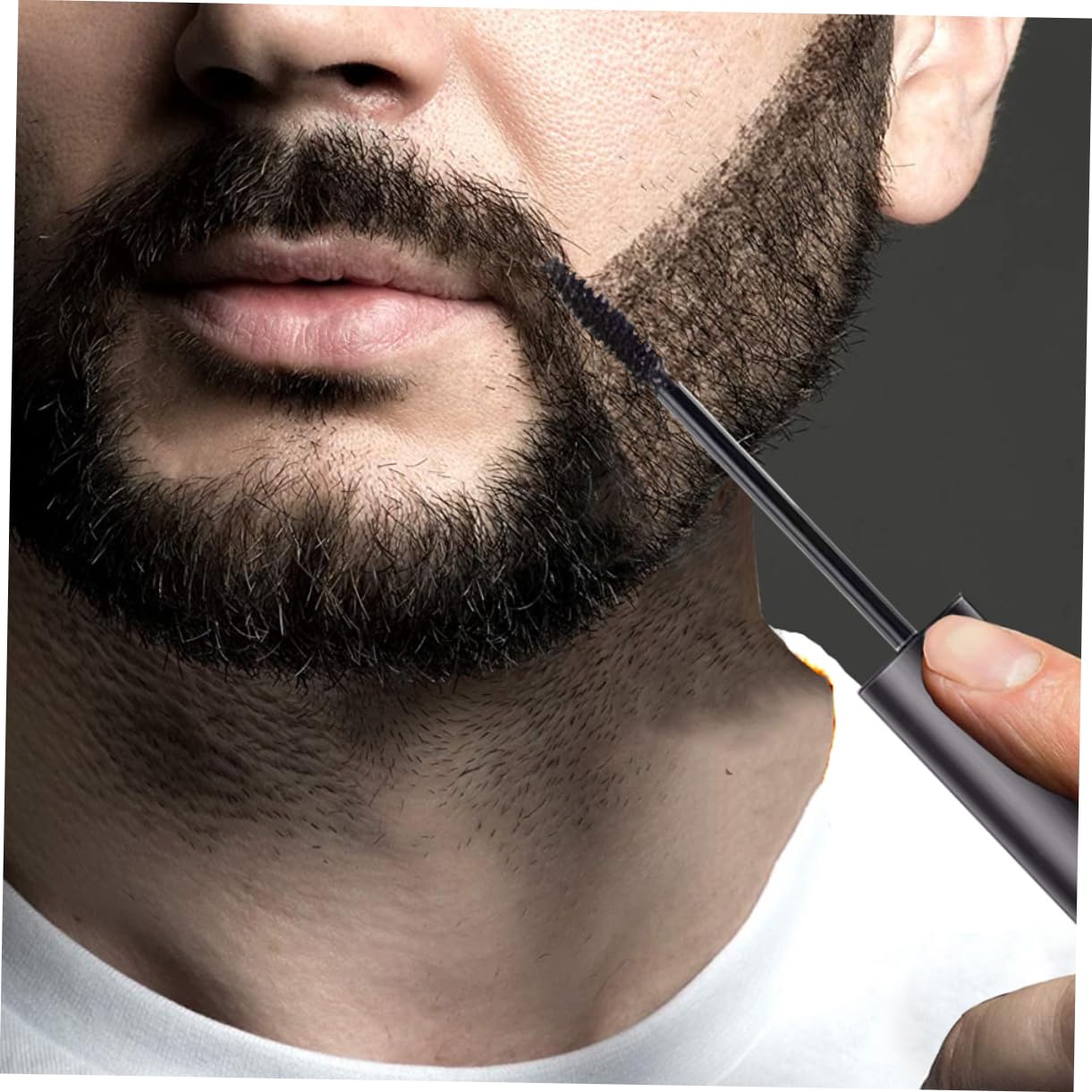 Mikinona Colorante per Barba 10ml Nero in Plastica per Sopracciglia e Barba da Uomo, Crema Temporanea Naturale per Risparmiare e Forza