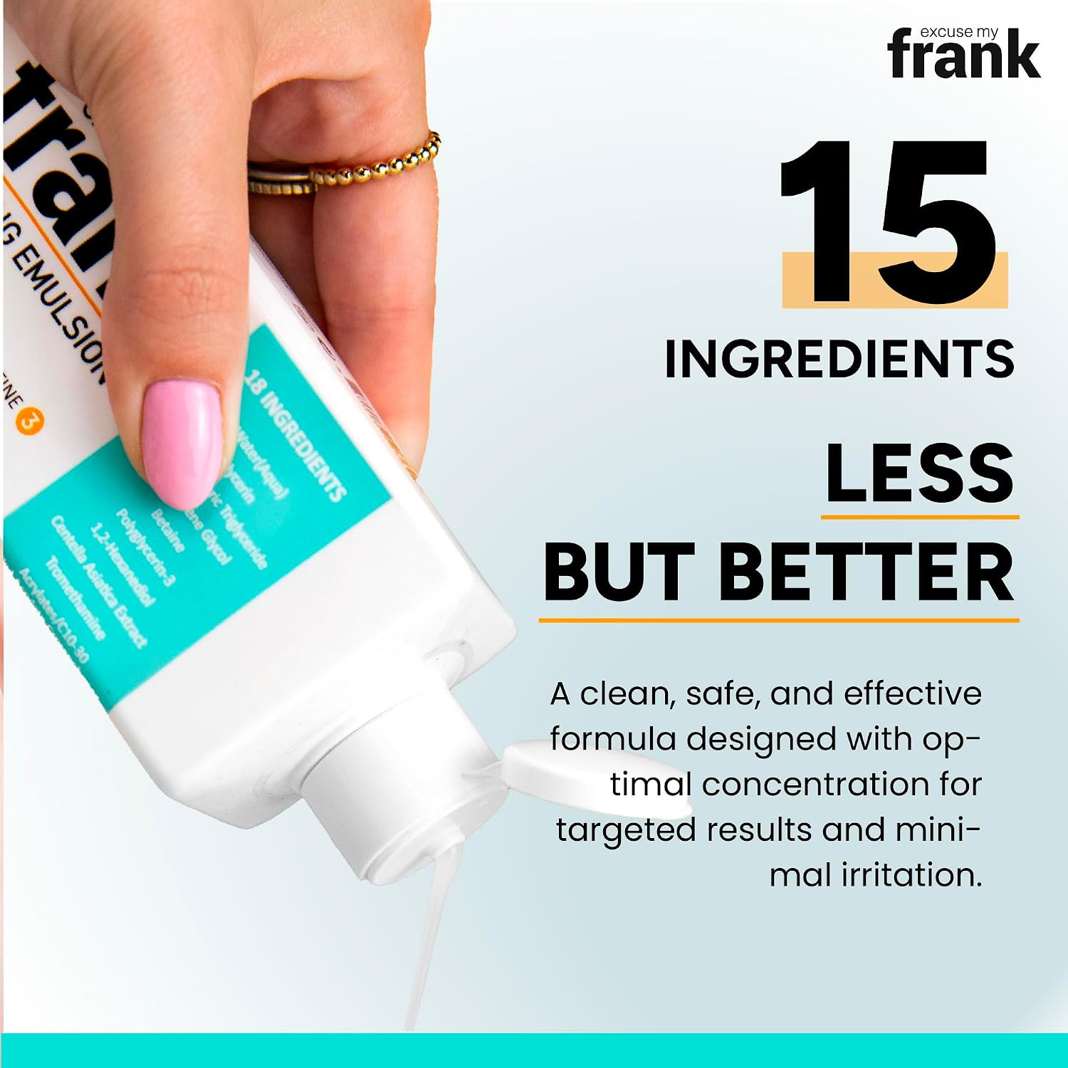 Excuse My Frank Calming Emulsion – Lightweight Korean Face Moisturizer for Dry Skin, Hydrating & Soothing Korean Moisturizer, Vegan & Cruelty-Free, Fragrance-Free (2 Pack)