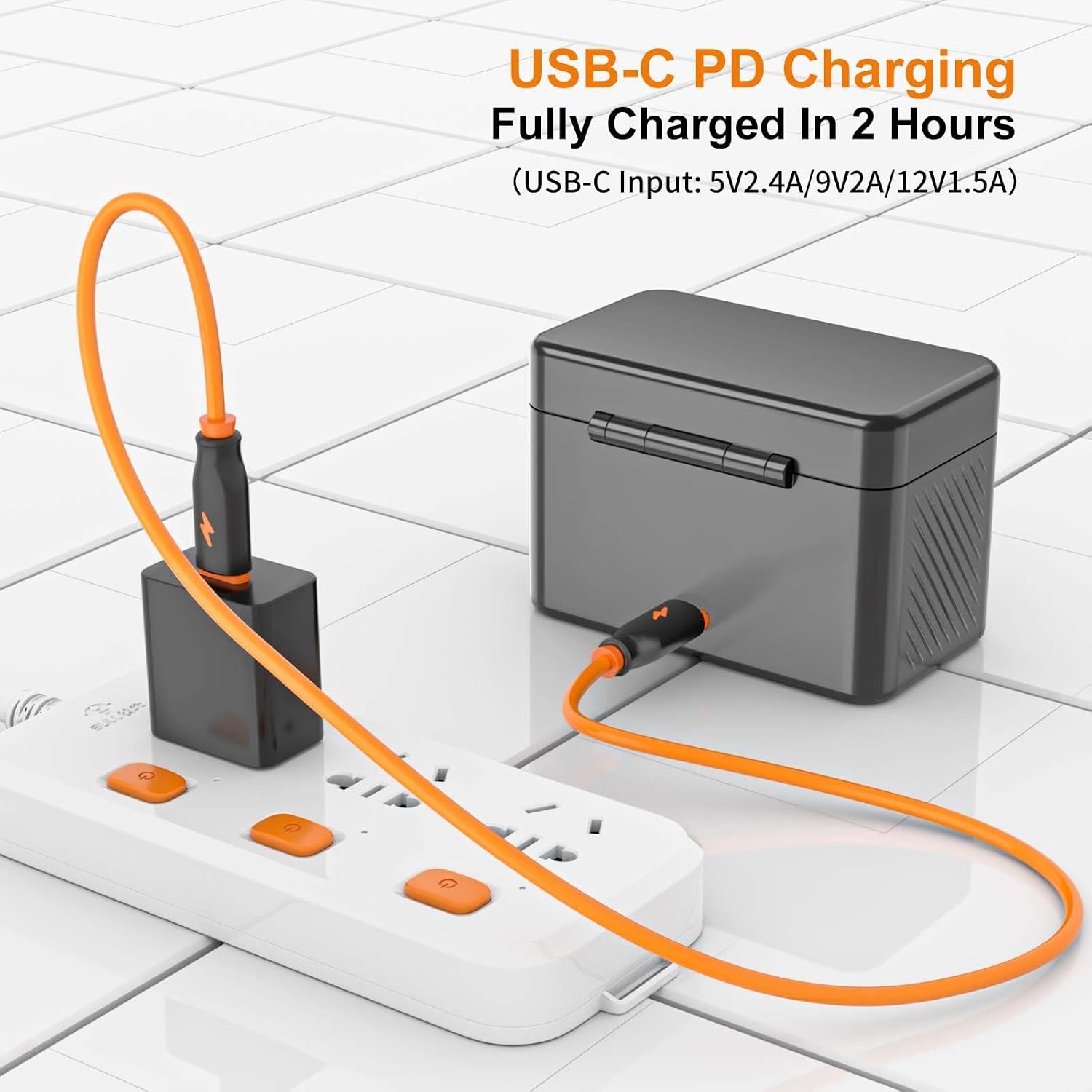 ZGCINE PS-G10 Mini Kit2, Portable Action Camera Battery Charging Case with Two Replacement Batteries for Hero 12/11/10/9