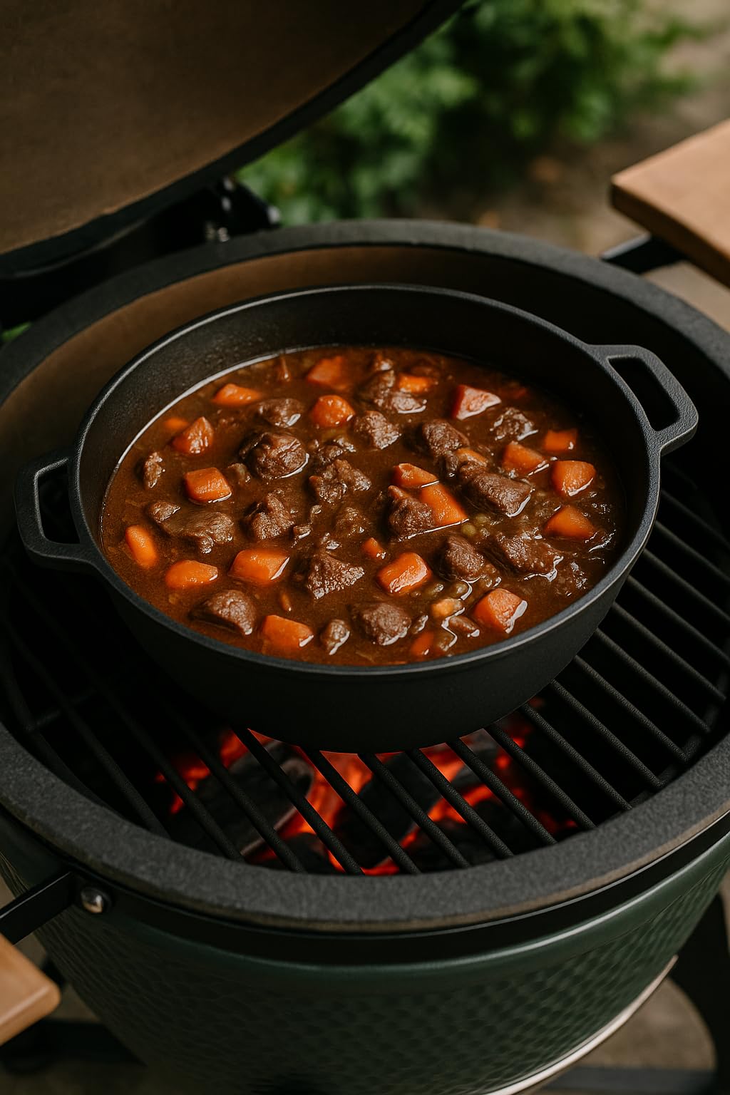 Maysternya Padella in ghisa ø 26 cm – alta qualità e senza PFAS – ideale per induzione, grigliate e cottura – padella per barbecue all'aperto – pentole versatili in nero opaco – nero opaco