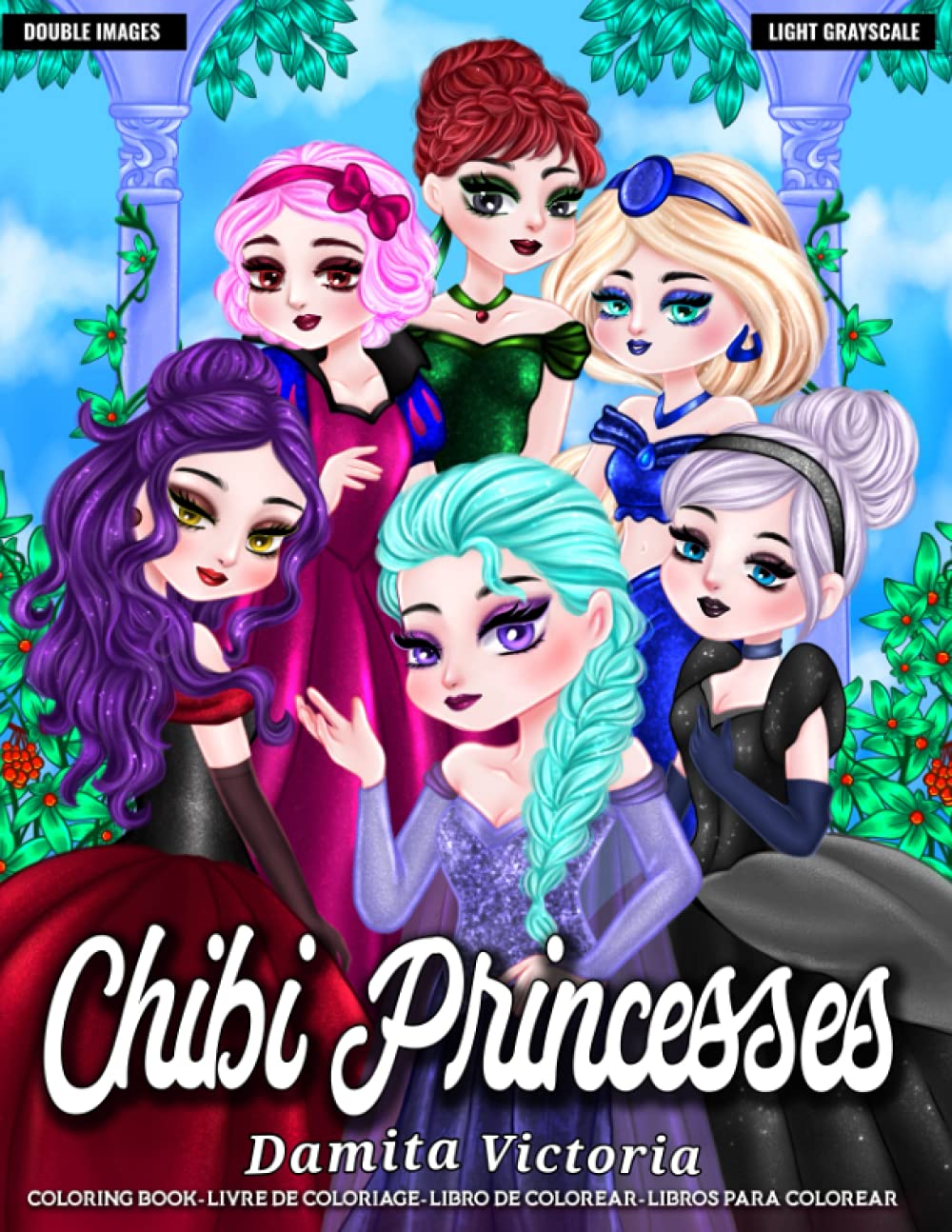 Chibi Princesses: An Adult Coloring Book featuring Beautiful Chibi Kawaii Princesses for Adult Relaxation and Stress Relieve | Perfect Coloring Book for Teens and Kids