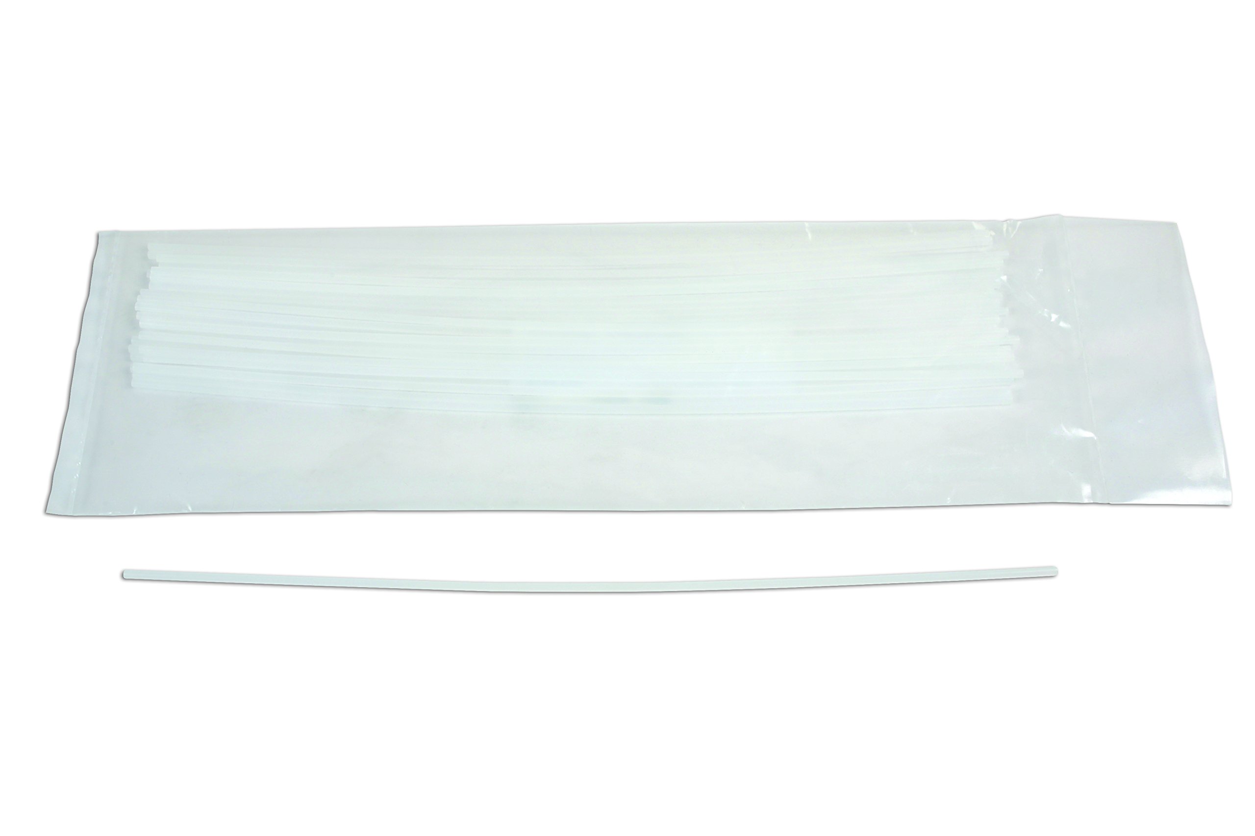 POWER-TEC 91816 Plastic Sticks 30 Pieces 3mm Natural White Pieces Polycarbonate