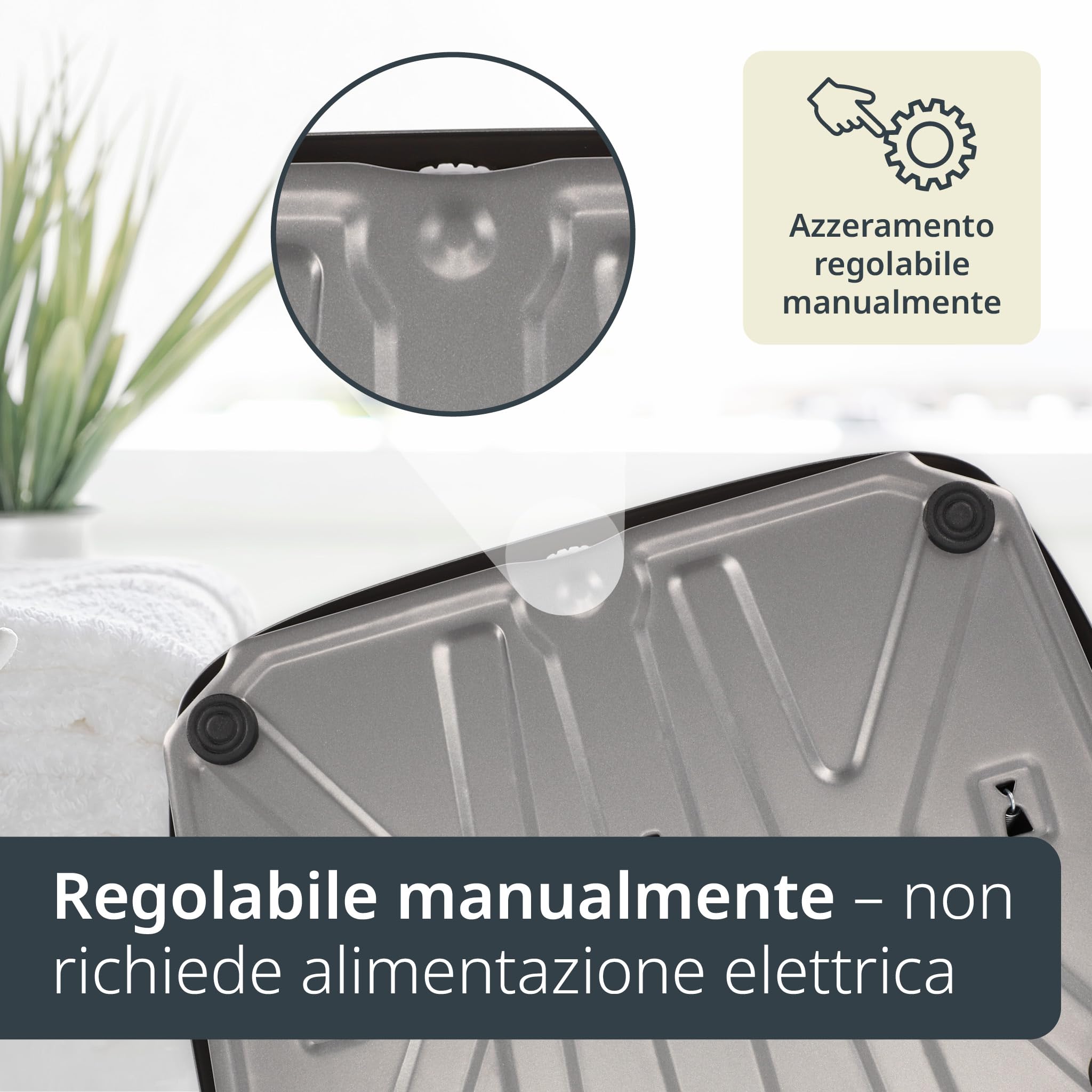 ADE Bilancia pesapersone analogica fino a 150 kg | bilancia meccanica con ampia superficie antiscivolo | scala extra large completamente visibile