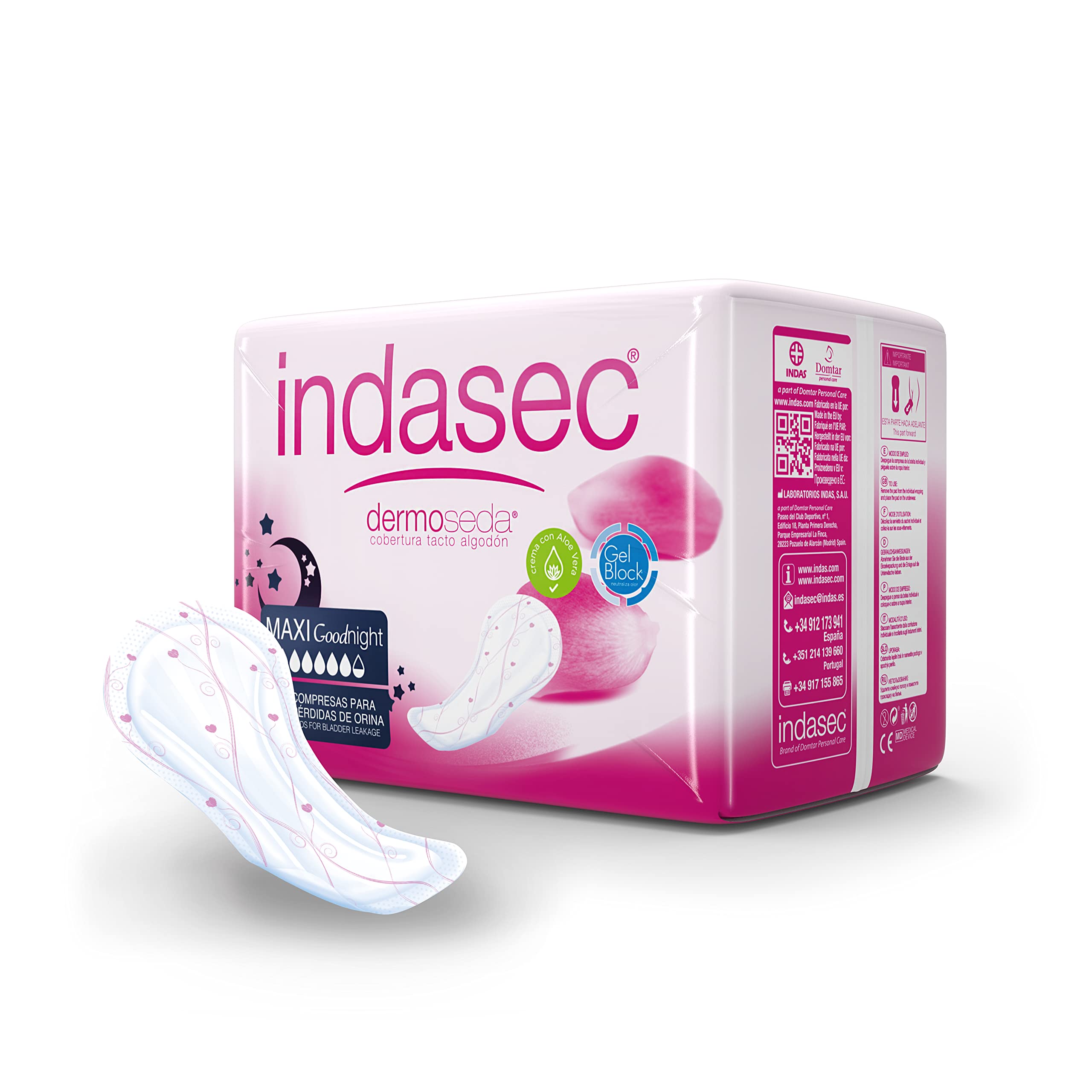 INDASEC Podkładki sanitarne na utratę – Minor