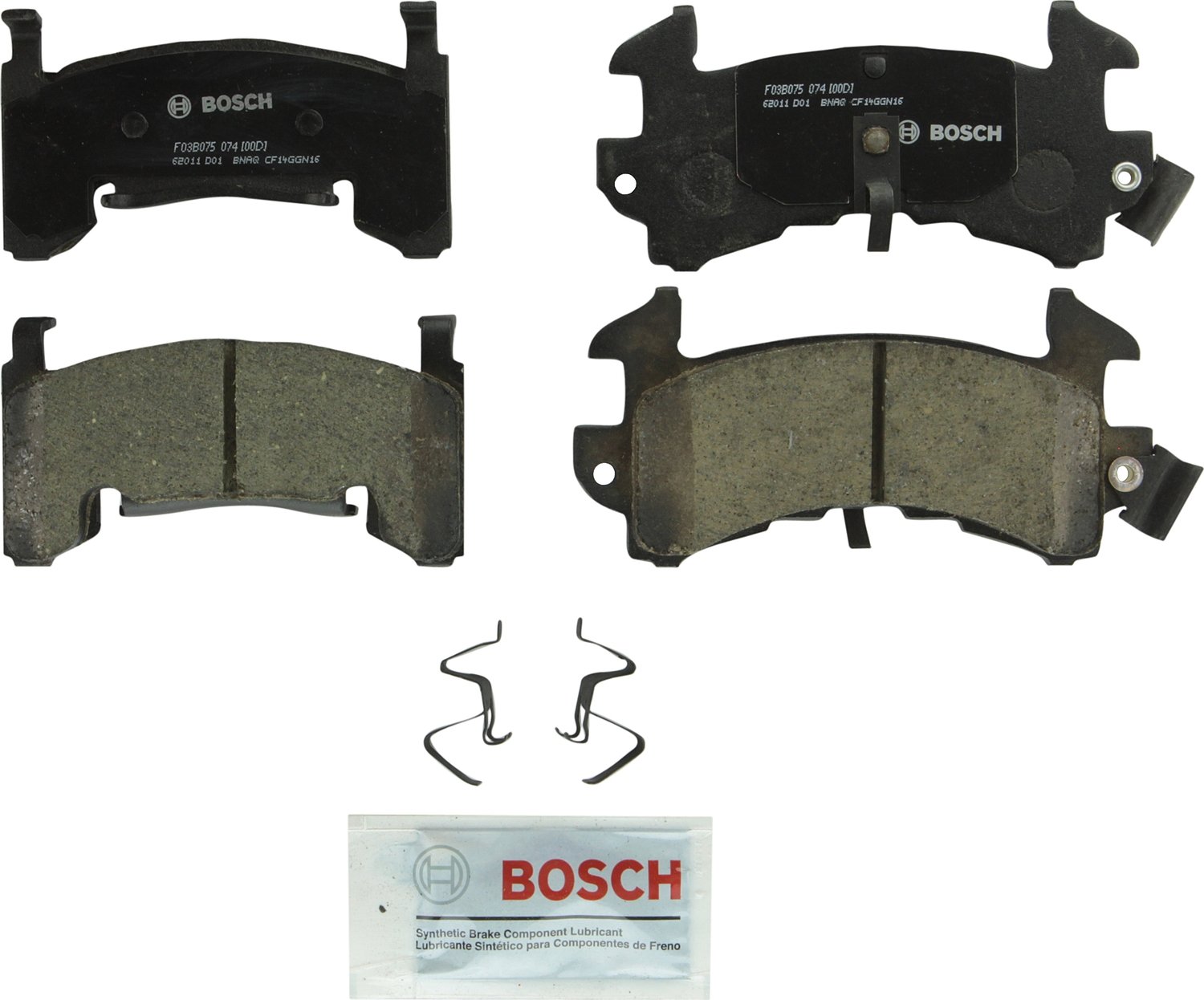 Bosch Automotive BP1078 QuietCast Premium Semi-Metallic Disc Brake Pad Set For: Subaru Forester, Legacy, Outback, B9 Tribeca, Tribeca, WRX, Front — view 197