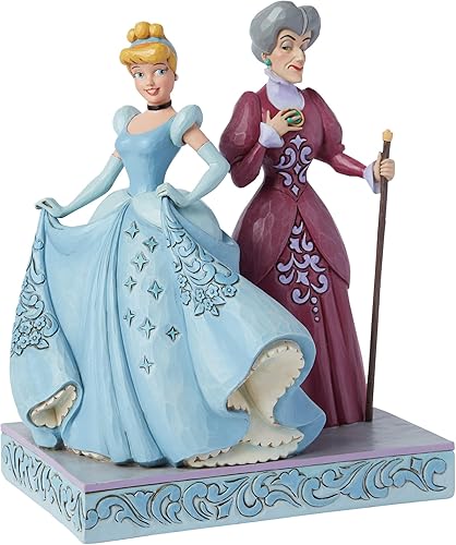 Miniatura 5 de Enesco Disney Traditions by Jim Shore Good vs. Evil - Figura de Cenicienta y Lady Tremaine de resina pintada a mano, figuras decorativas