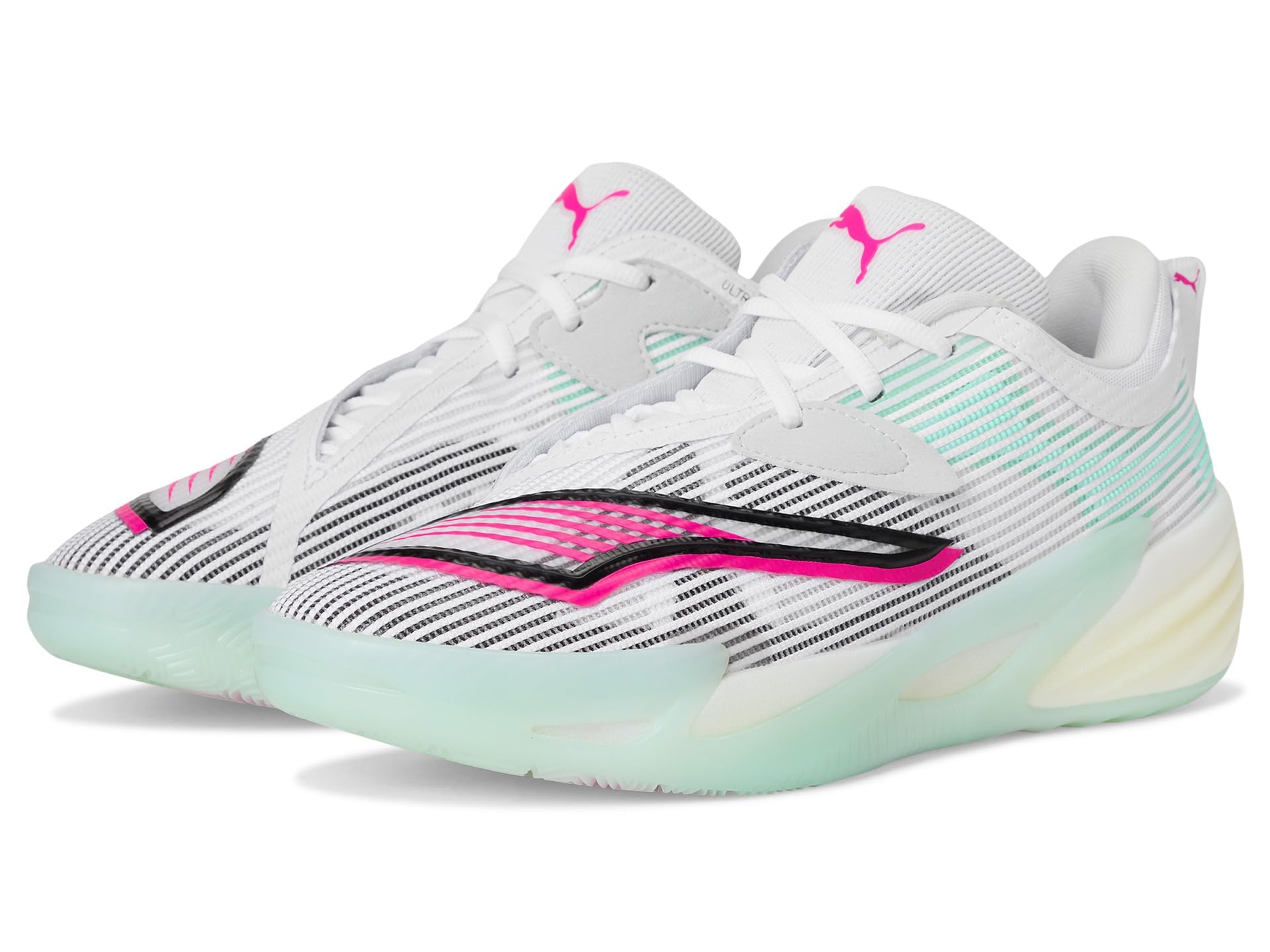 Amazon | PUMA メンズ オールプロ ニトロスニーカー, ホワイト/ミント