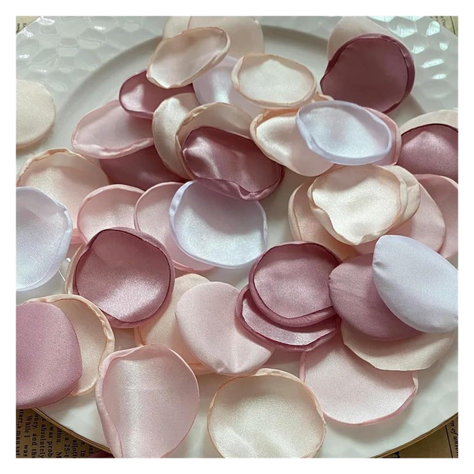 CYJAZNHH Artificial Silk Rose Petals Multicolor 5cm X 5cm 100-300 Pcs(H,300pcs)