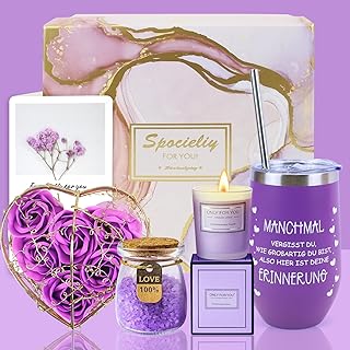 Wellness Geschenke für Frauen Freundin, Muttertagsgeschenk, Dankeschön Geschenke, Abschiedsgeschenk Kollegen, Entspannung Geschenk mit Spa Set für Fraue, Schwiegermutter, Mama, Schwester