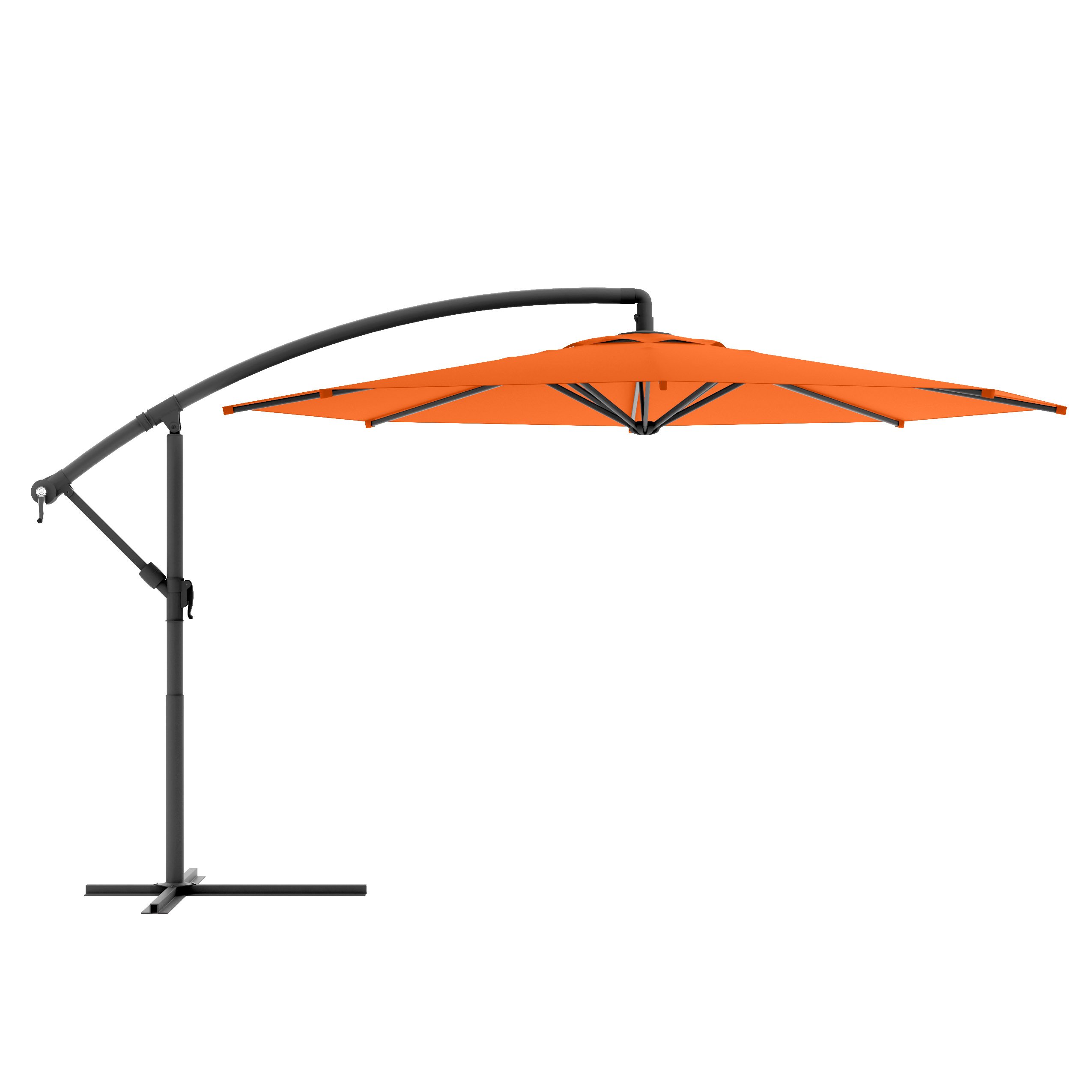 CorLiving PPU-401-U Patio Umbrella, Orange