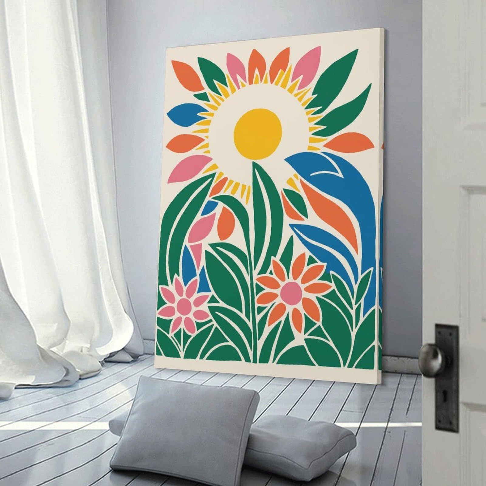 Junmoney Iowa Sunshine Canvas Wall Decor 20x30inch(50x75cm), for Lounge, Bedroom Or Personal Spaces, A Wall Art Gift for Fresh Interiors