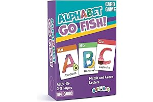 BenBen Alphabet GO FISH Card Game: Fun Educational Game Ages 4-8