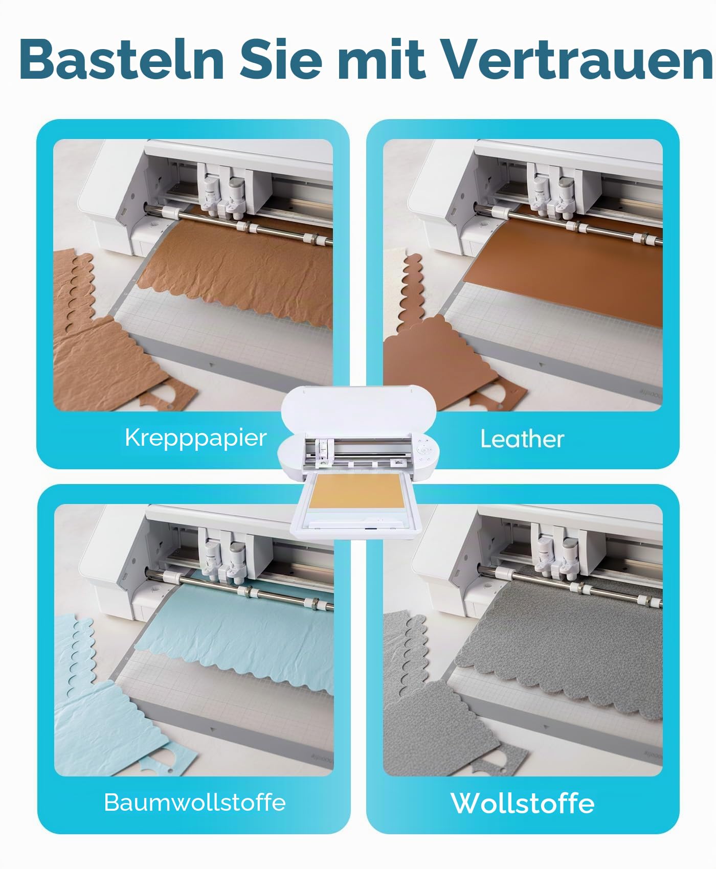 Silhouettes SILH-BLADE-ROTARY Drehklinge, Nur zur Verwendung mit Cameo 4, Einheitsgröße, Weiß/Grau