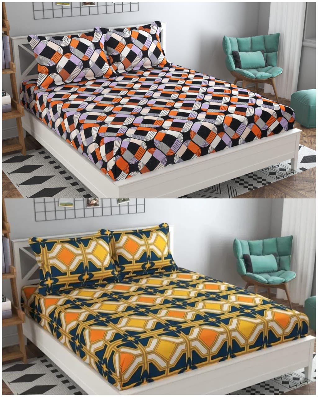 See full amazon price history chart for Soniasaa Combo Pack of 2 Double Bedsheet with 4 Pillow Covers 243 TC Soft Brushed Cotton-Blend -Long Lasting & Wrinkle Free Bedsheet for Double Bed Combo Pack Soniasaa Combo Pack of 2 Double Bedsheet with 4 Pillow Covers 243 TC Soft Brushed Cotton-Blend -Long Lasting & Wrinkle Free Bedsheet for Double Bed Combo Pack (B0CRB6DGRS) Amazon Price History, Amazon Price Tracker