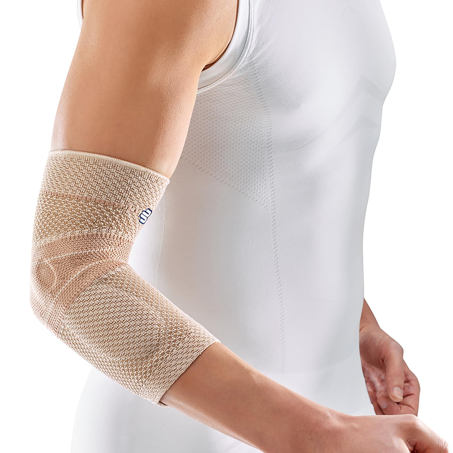 Bauerfeind - EpiTrain - Elbow Support - Targeted Compression for Chronic Elbow Pain - Size 5 - Color Nature