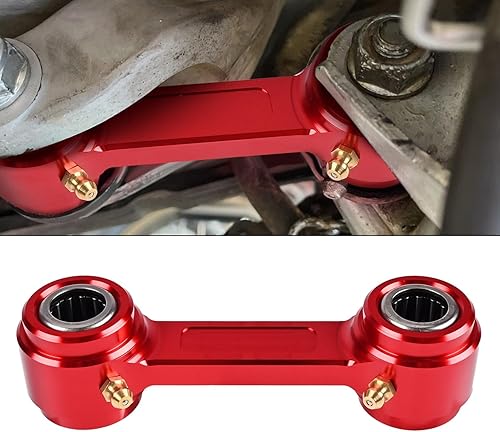 Eslabón de bajada rojo de 1.18 pulgadas1.181 in para Honda XR650L 1993-2023 para XR600R 1985-2023, suspensión trasera de aluminio Billet CNC para