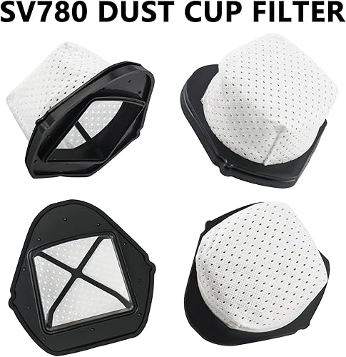 Miniatura 5 de Improvedhand SV780 Filtro de repuesto para polvo compatible con aspiradora de mano inalámbrica Shark SV75Z SV728N SV726N SV726N, reemplaza