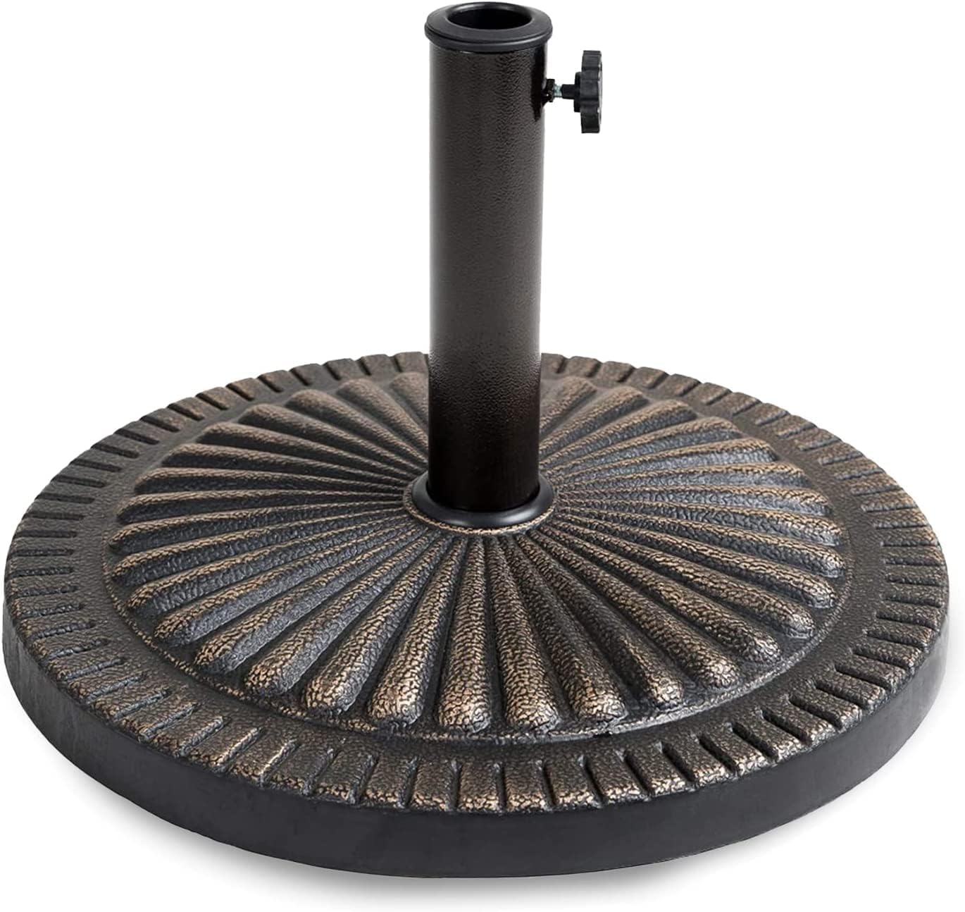 Meown Cast Iron Parasol Base Adjustable Tightening Knob Heavy Duty