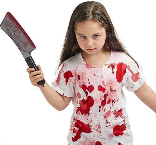 Miniatura 4 de Spooktacular Creations Accesorio de disfraz de navaja sangrienta de Halloween, cuchillo falso, arma de juguete de plástico para niños, hombres y