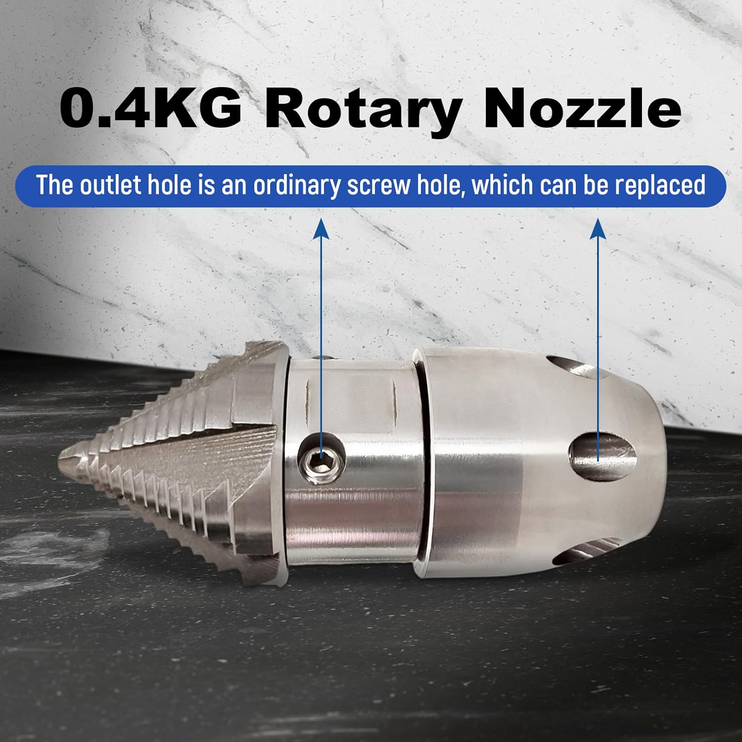 Sewer Washing High Pressure Washer Adapter Nozzles, Universal Quick Connector Pipe Dredging Nozzle Drain Augers Cleaning Tool for Municipal Sewer Pipe Unclogging