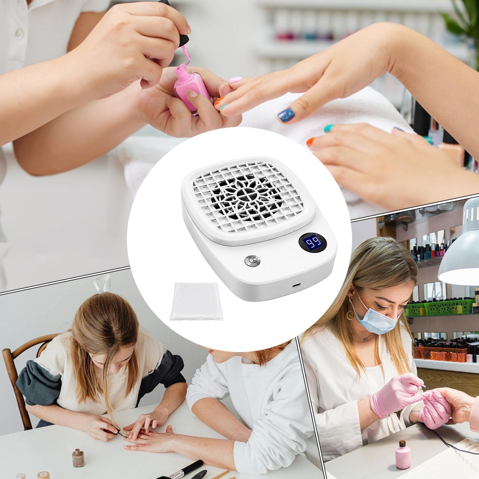 Nagelstaubsauger Vakuum Abscheider 4000 U/min Staubabsaugmaschine für