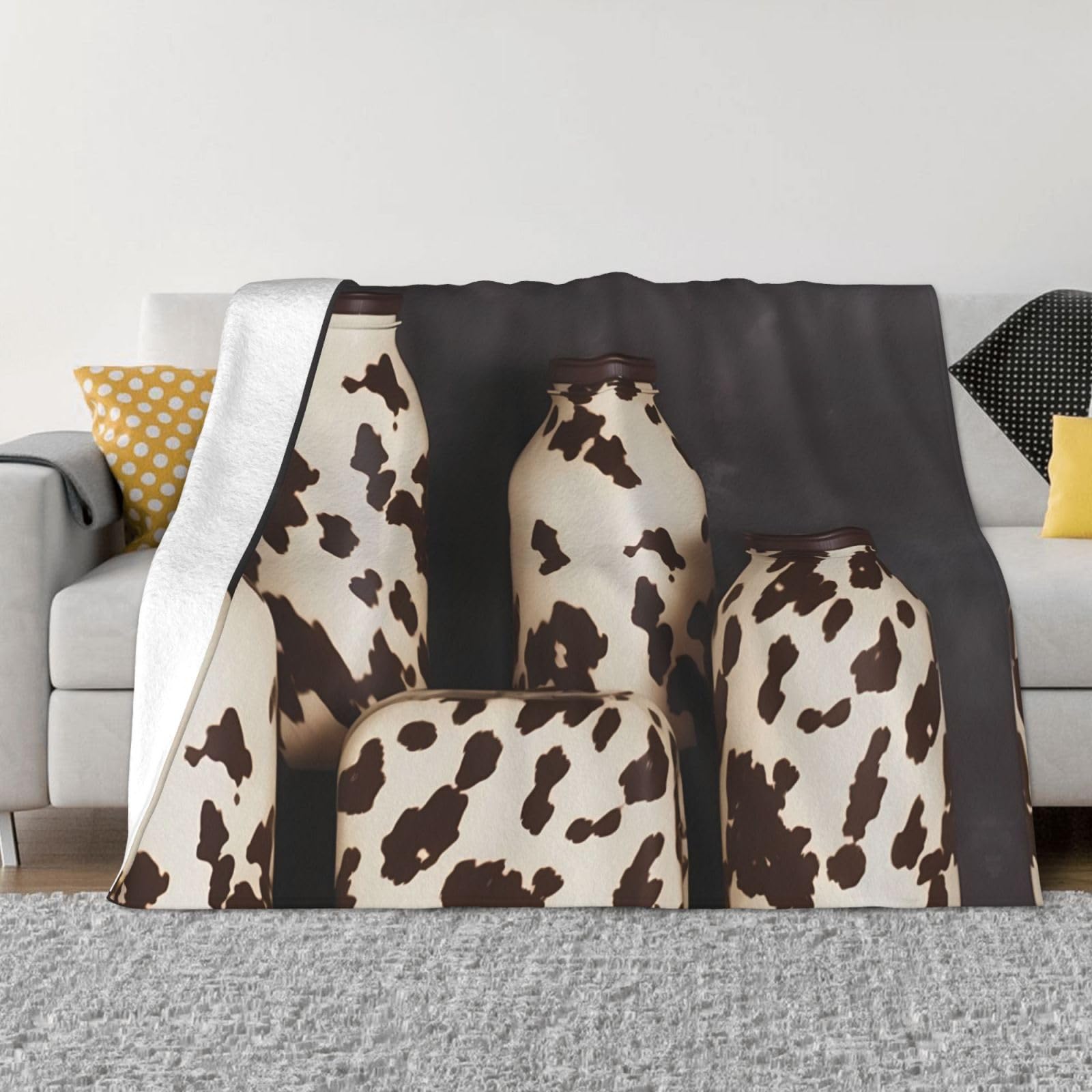 Couverture vache plaid flanelle pour vos soirées cocooning devant la télé