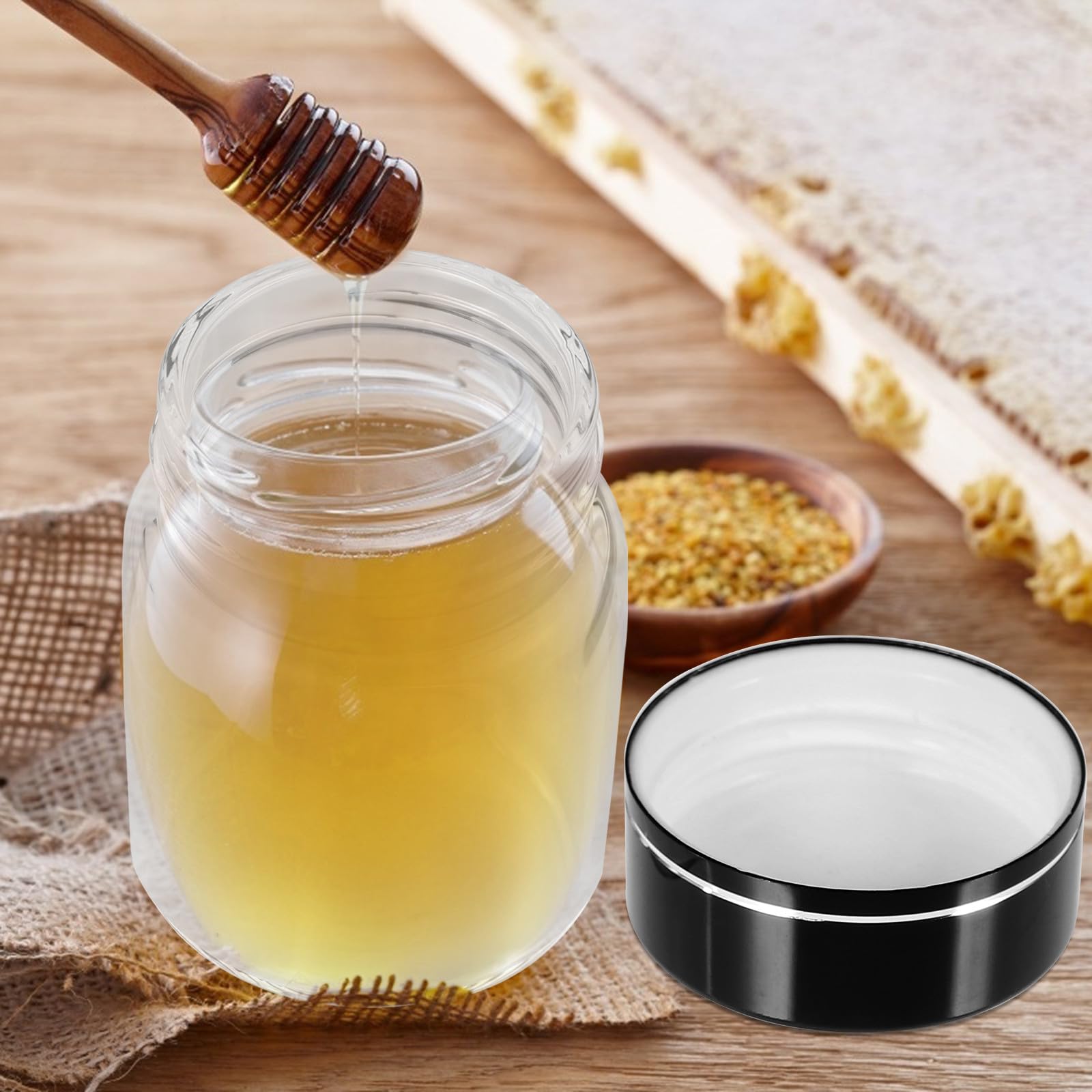 Alipis Botellas Pequeñas de Vidrio Tapa de Rosca, 20 Frascos Transparentes de 25 Ml para Dispensar Miel y Cápsulas, Ideales para Uso en Cocina y Salud