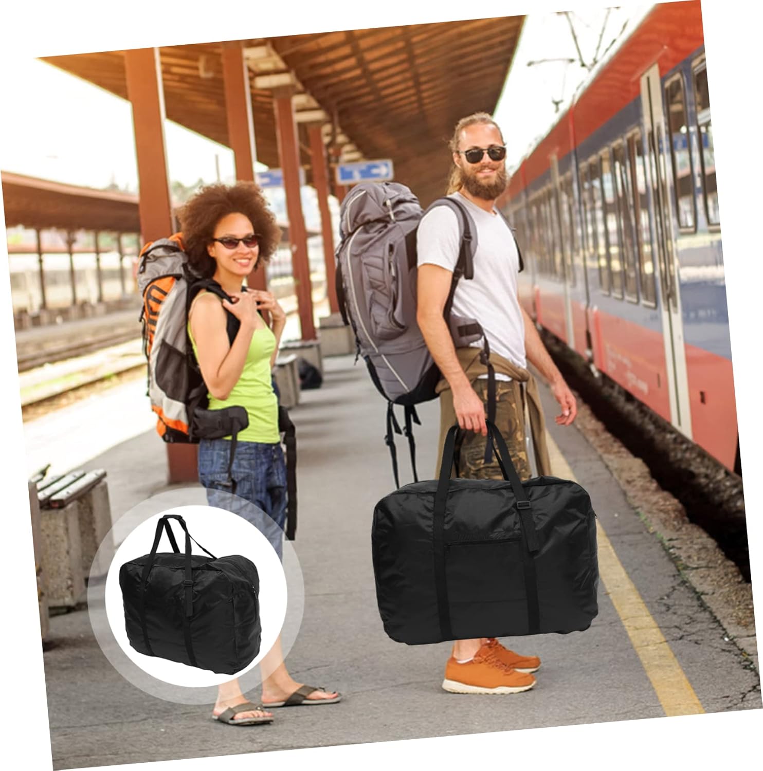 Foldable Bike Carry Backpack Durable Bike Storage Pouch Cover for Dust Resistance for Cycling Trips