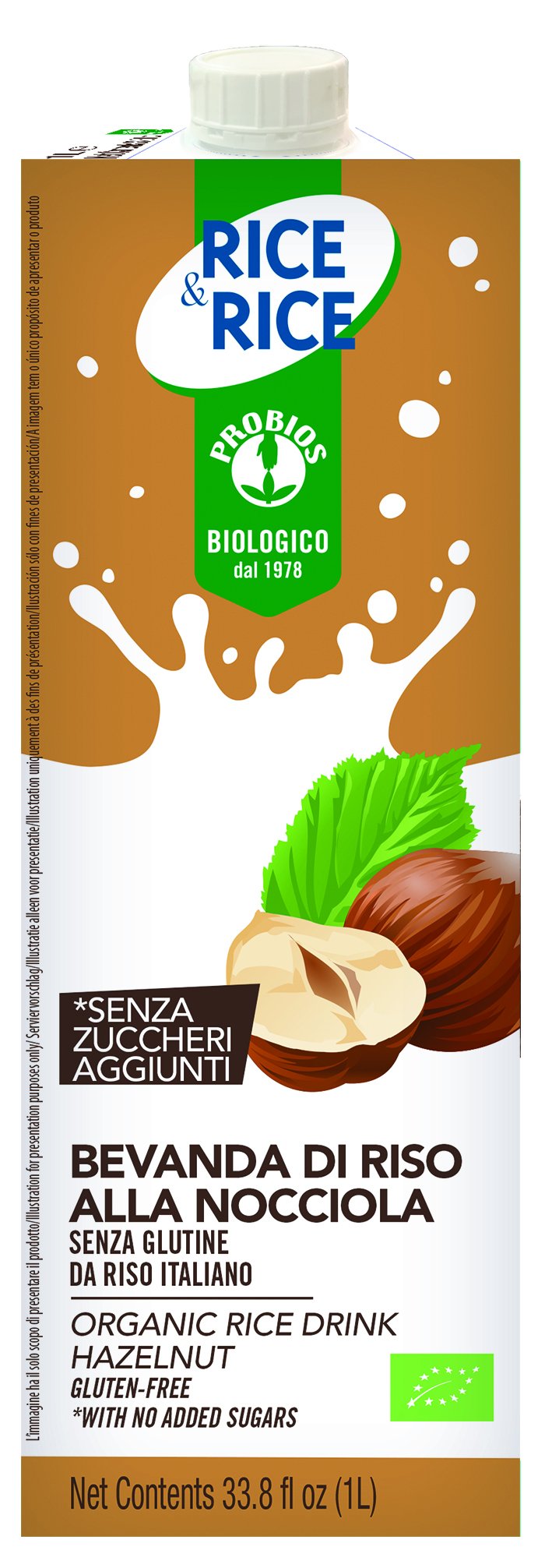 RICE&RICE Bebida de arroz con avellana (1 x 1 l)