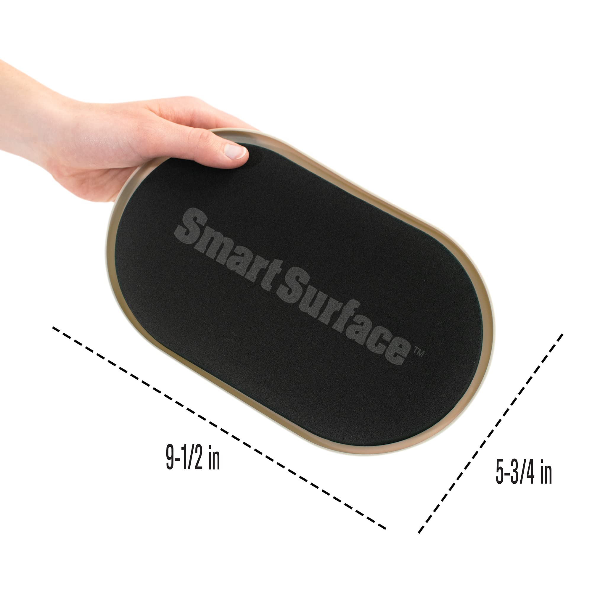 8290 Large XL Reusable Oval Carpet Furniture Sliders 9-1 2 x 5-3 4 4-Pack in Resealable Bag — view 3