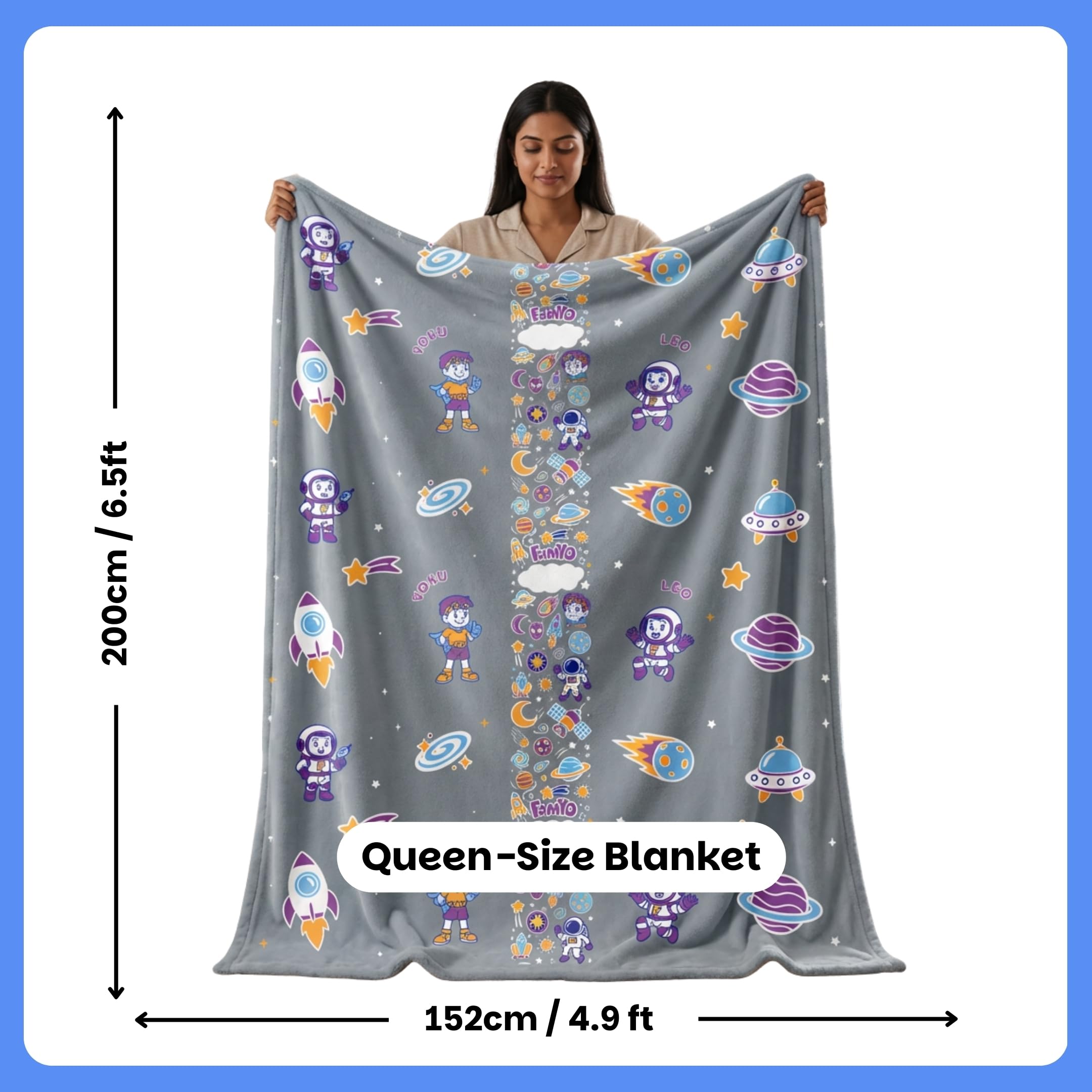 Glow in the Dark Kids Blanket - Famyo GlowMaxx -2