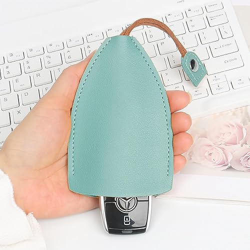 Miniatura 2 de Estuche para llave de coche, Bolsa de llaves extraíble, Bolso de llavero lindo portátil, Carteras de cuero PU con estilo creativo